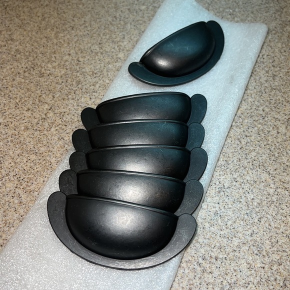 Set of SIX Farmhouse sturdy Drawer/cupboard/Cabinet Handles CUP PULLS kitchen - Picture 2 of 10